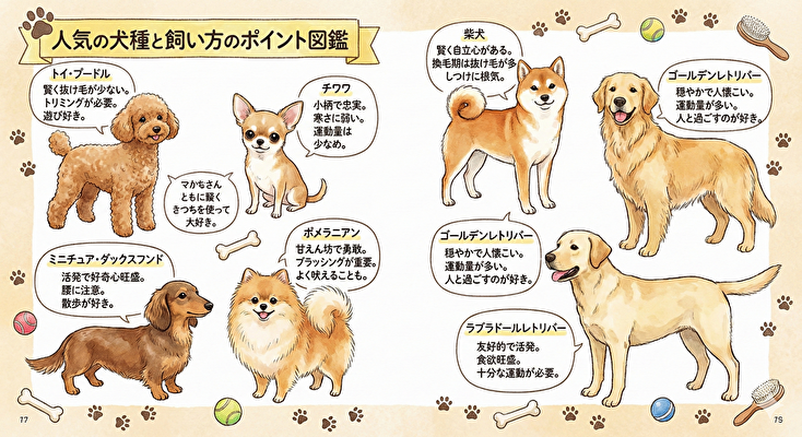 犬の種類と飼い方