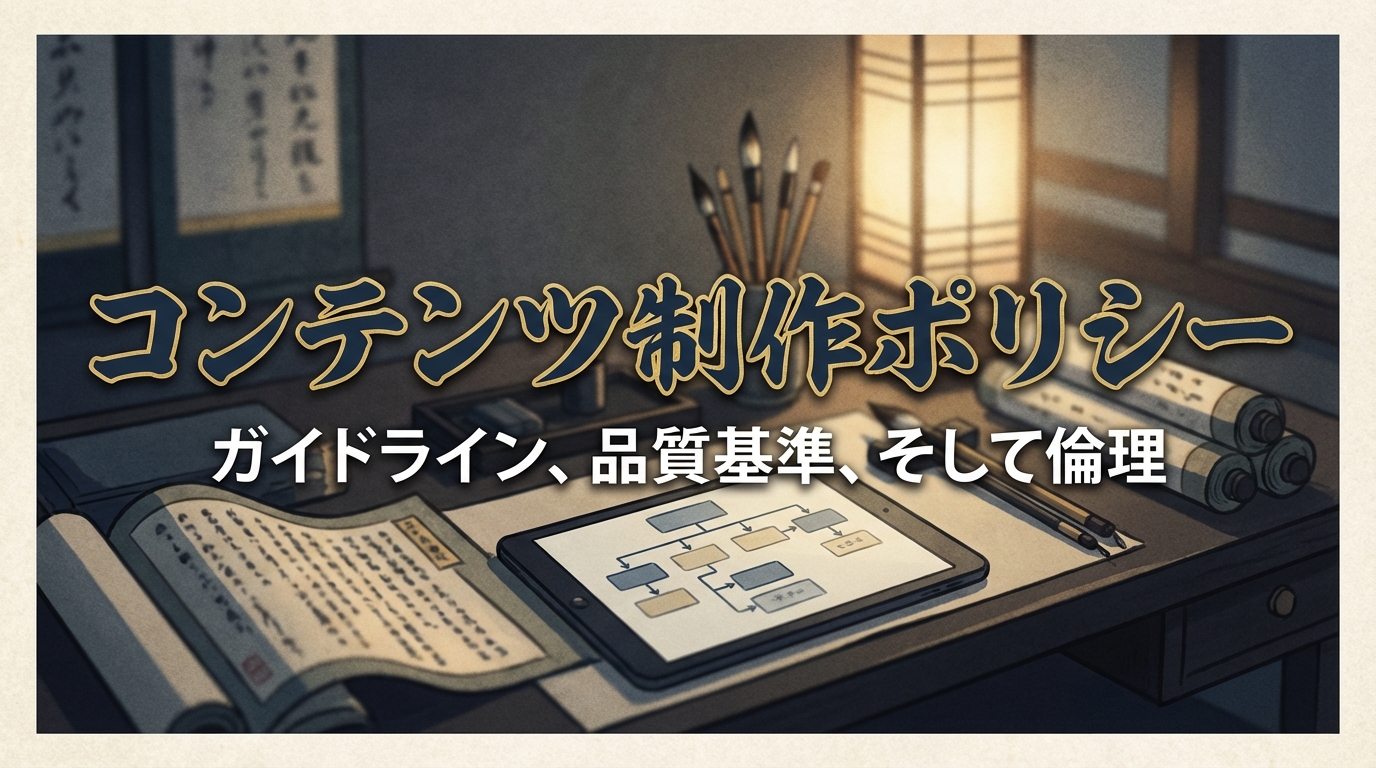 コンテンツ制作ポリシー