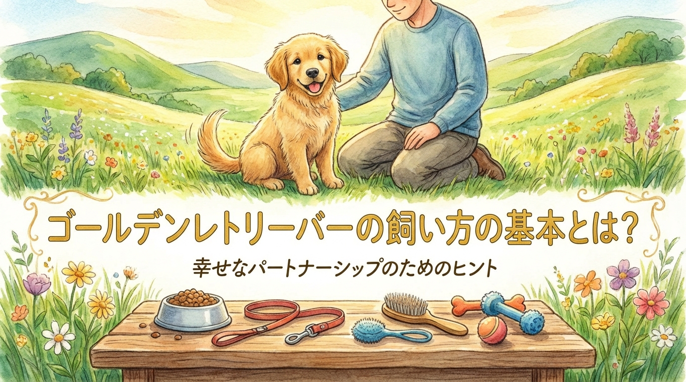 ゴールデンレトリーバーの飼い方の基本とは？