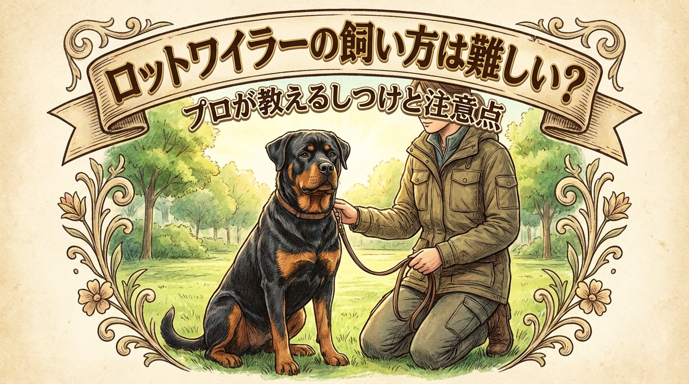 ロットワイラーの飼い方は難しい？