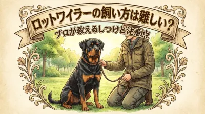 ロットワイラーの飼い方は難しい？プロが教えるしつけと注意点