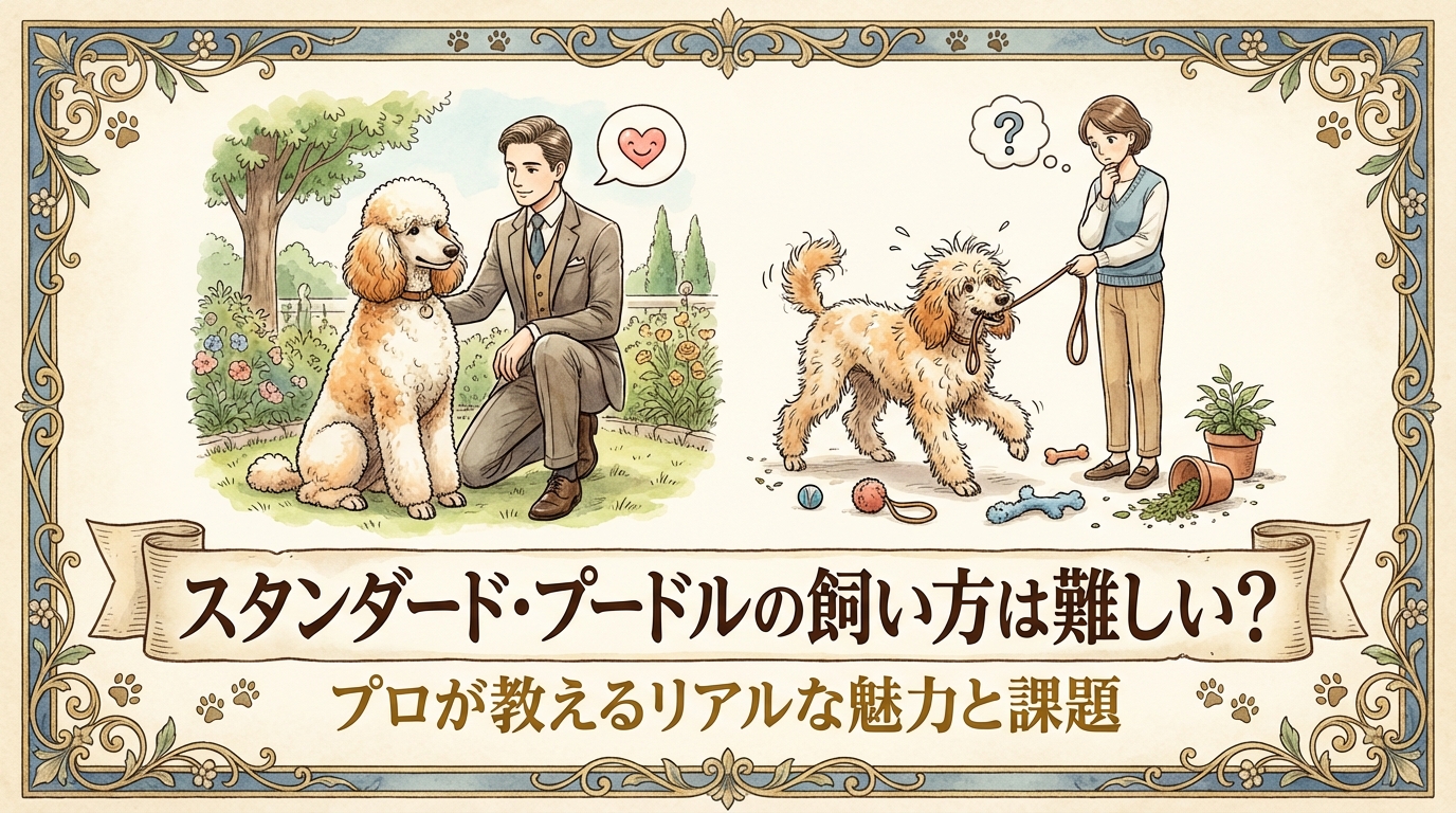 スタンダード・プードルの飼い方は難しい？