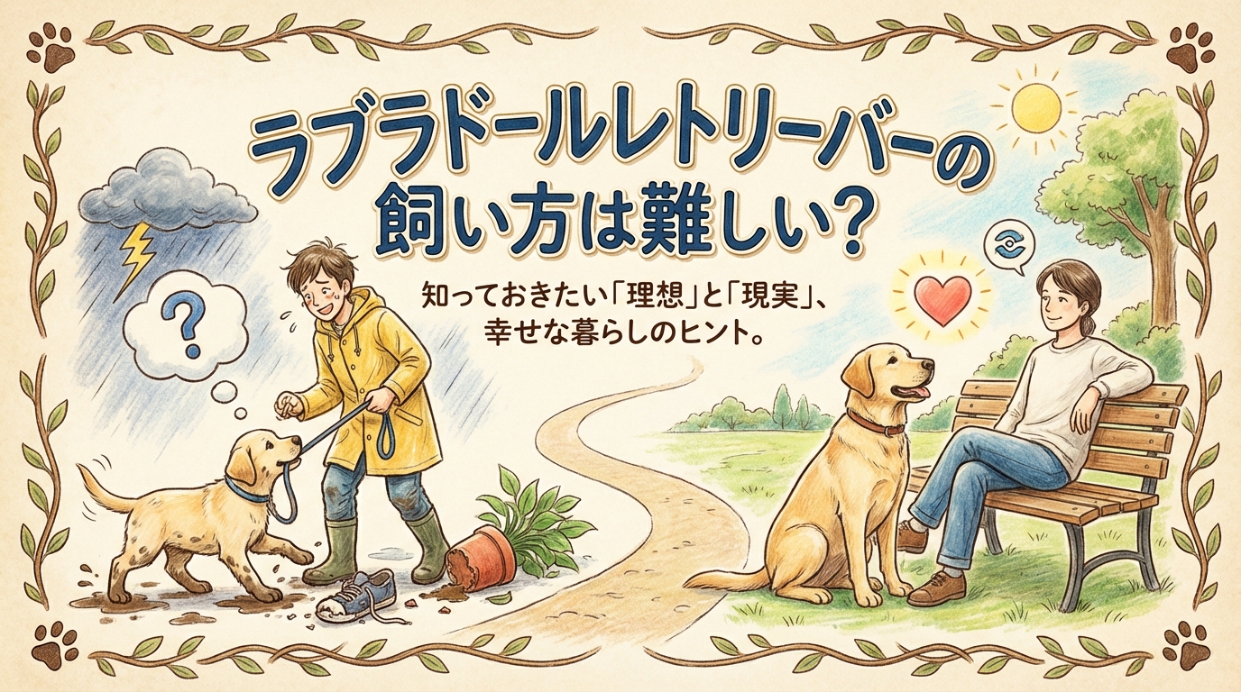 ラブラドールレトリーバーの飼い方は難しい?