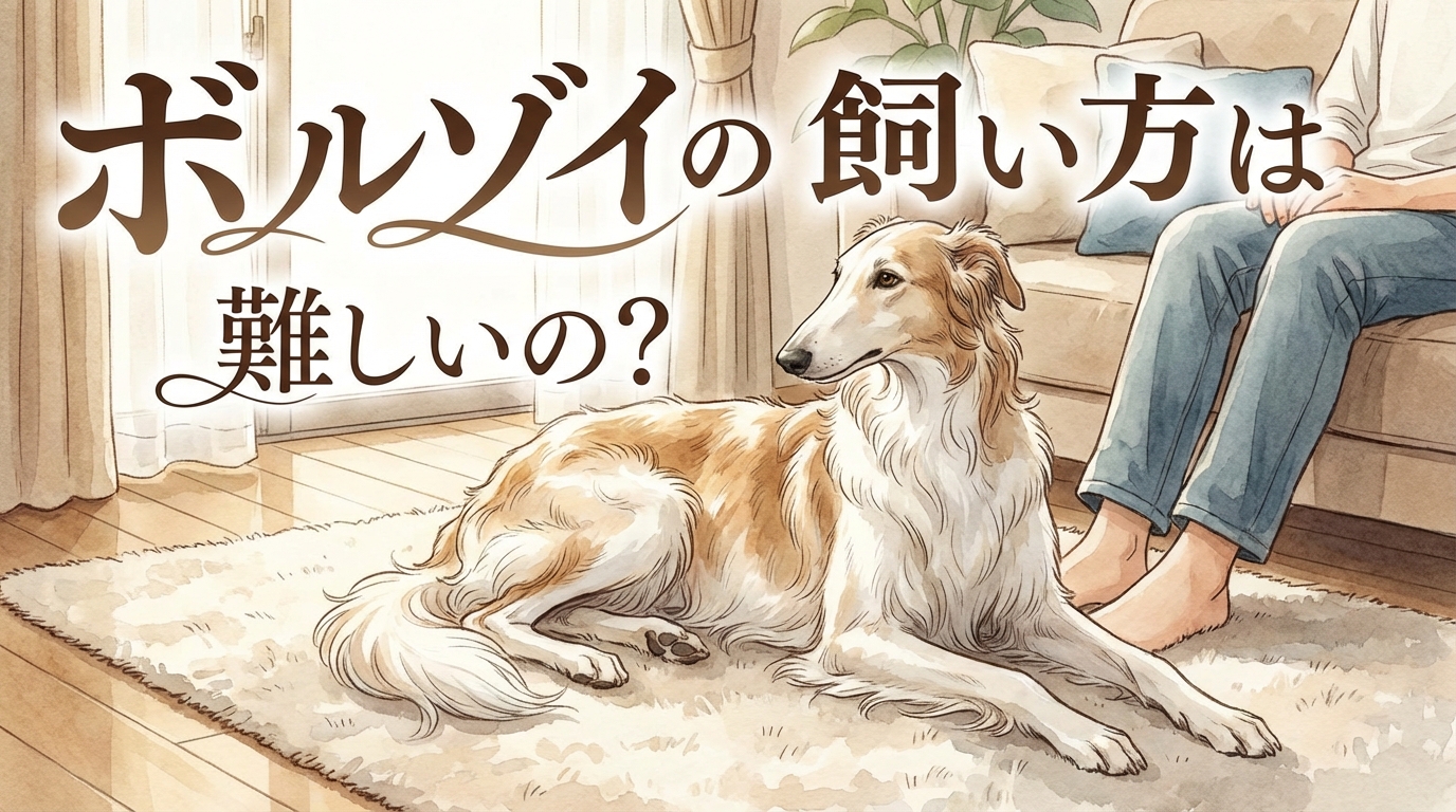 ボルゾイの飼い方は難しいの?