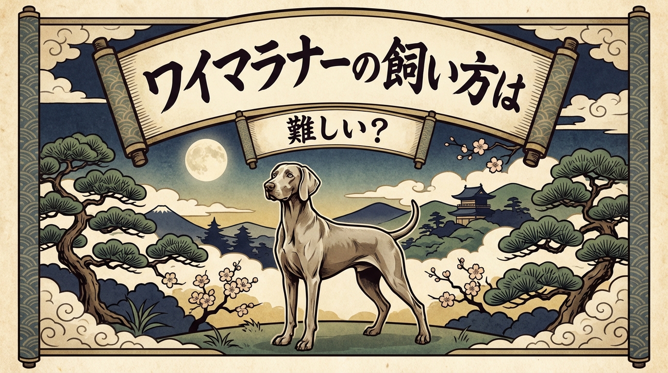 ワイマラナーの飼い方は難しい？