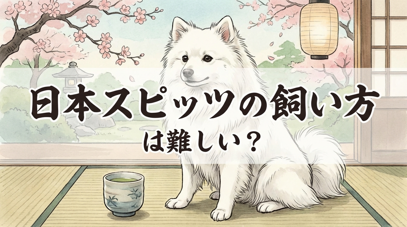 日本スピッツの飼い方は難しい?