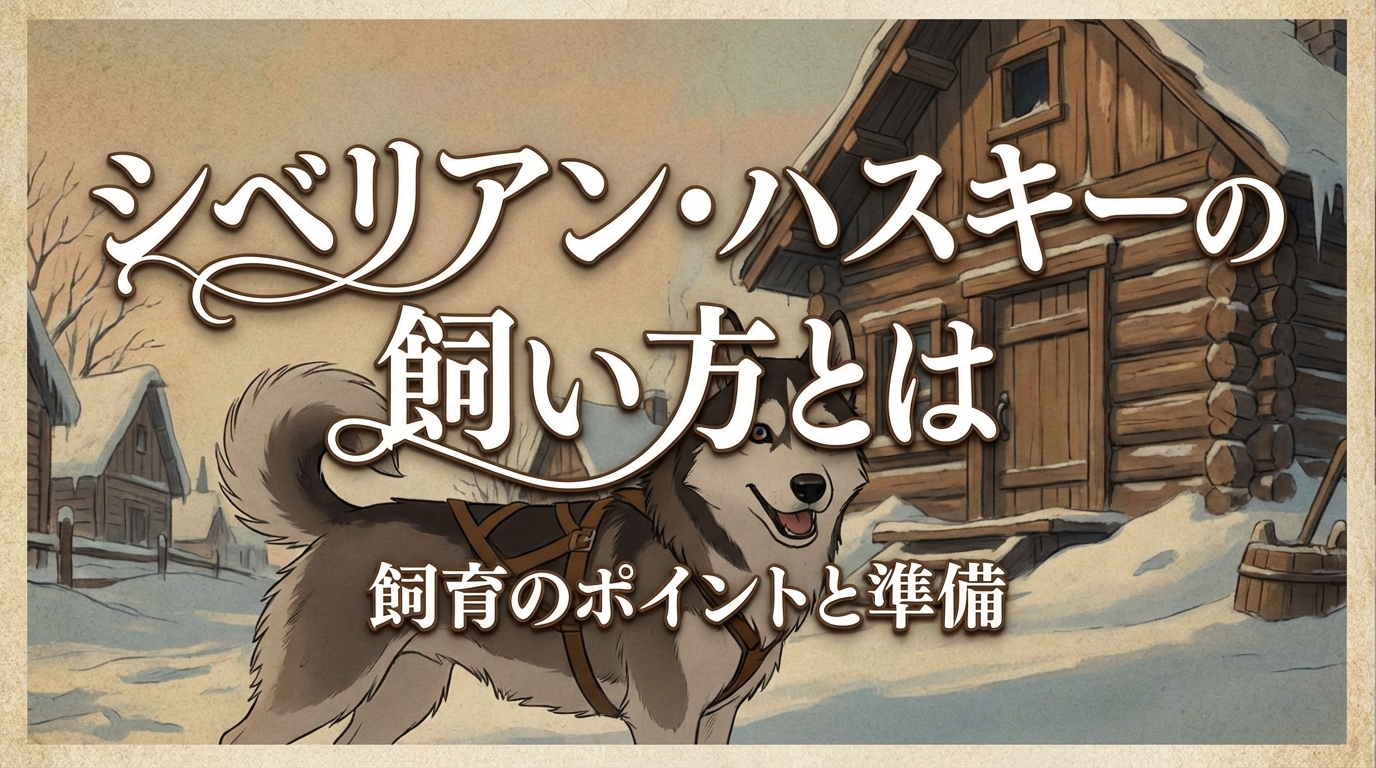 シベリアン・ハスキーの飼い方とは？