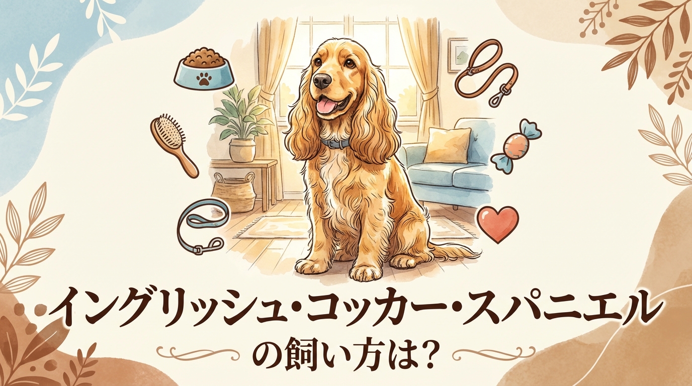 イングリッシュ・コッカー・スパニエルの飼い方は？