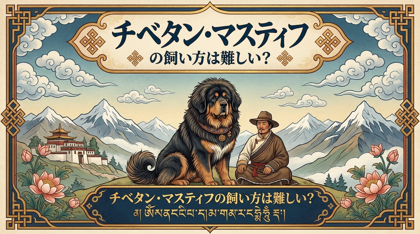 チベタン・マスティフの飼い方は難しい？