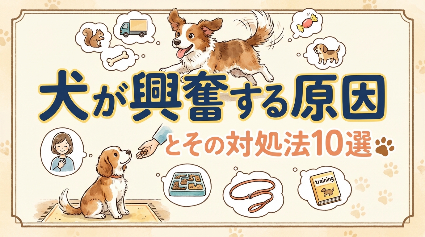 犬が興奮する原因とその対処法10選