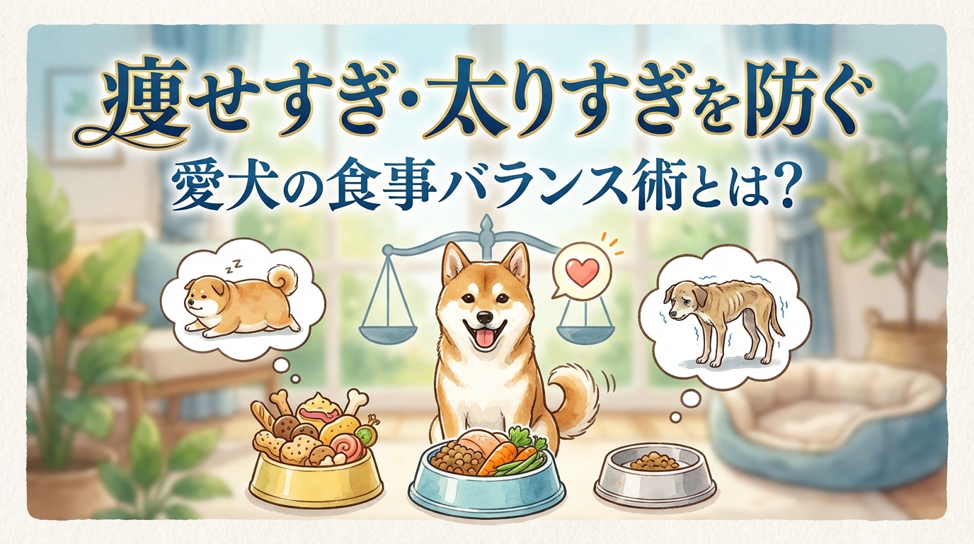 痩せすぎ・太りすぎを防ぐ愛犬の食事バランス術とは？