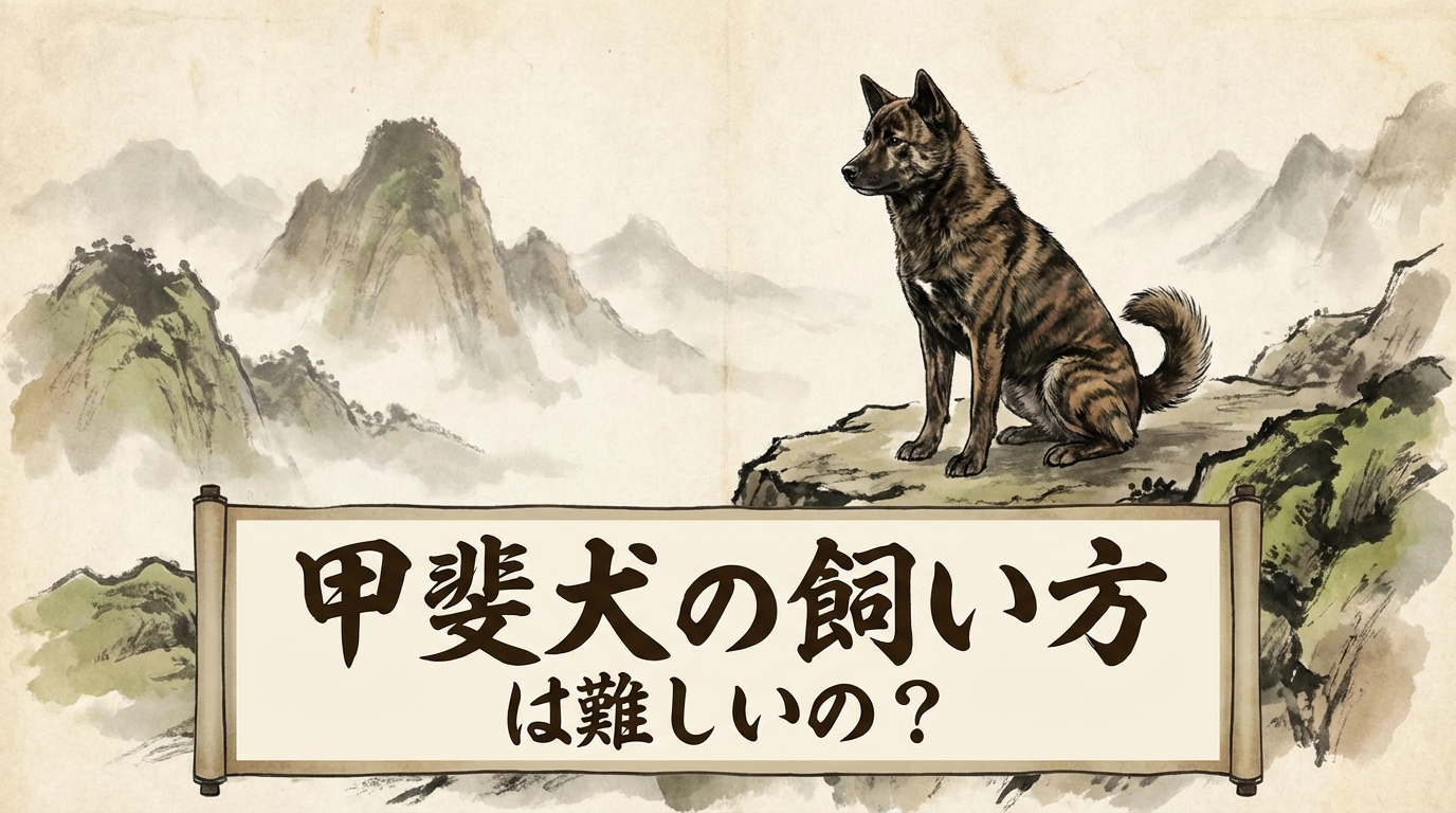 甲斐犬の飼い方は難しいの?