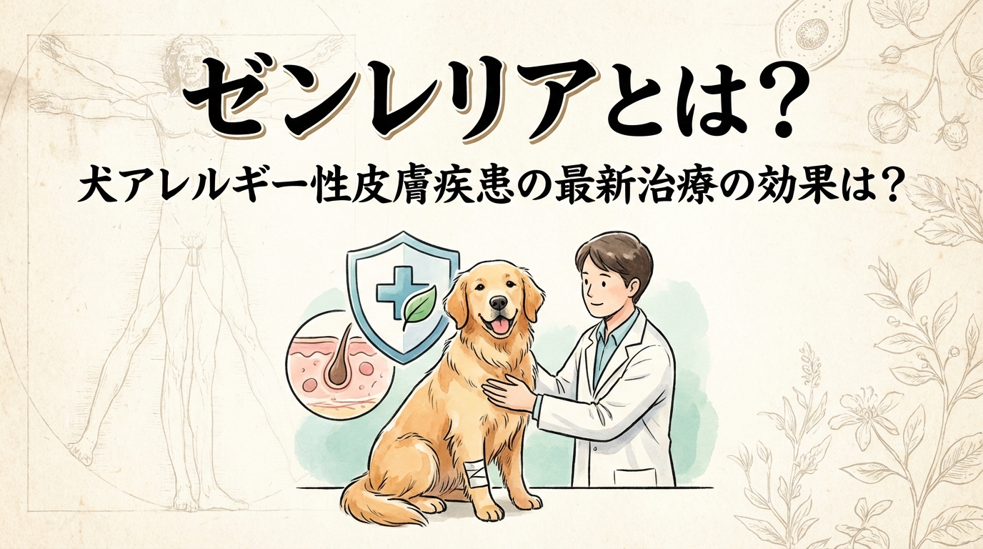 ゼンレリアとは?犬アレルギー性皮膚疾患の最新治療の効果は?