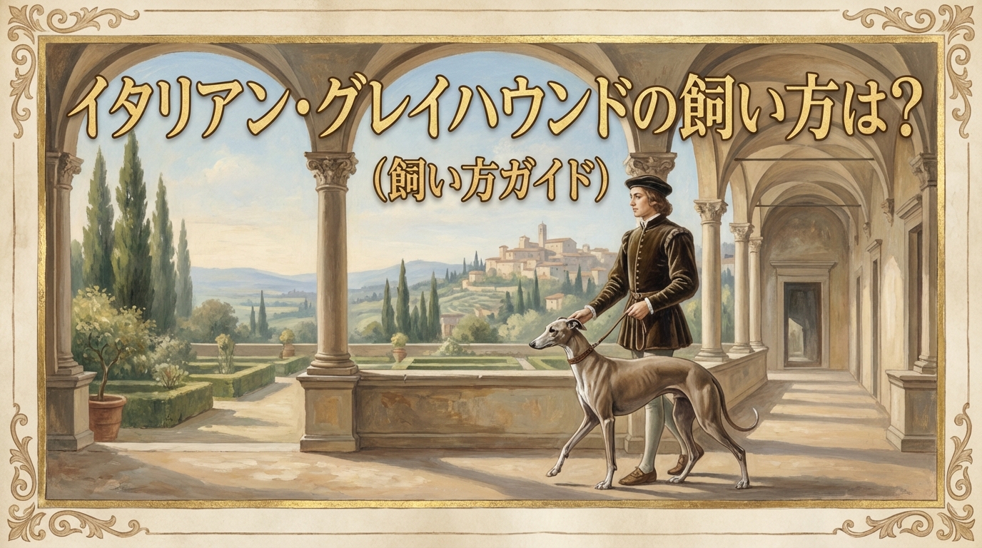 イタリアン・グレイハウンドの飼い方は?