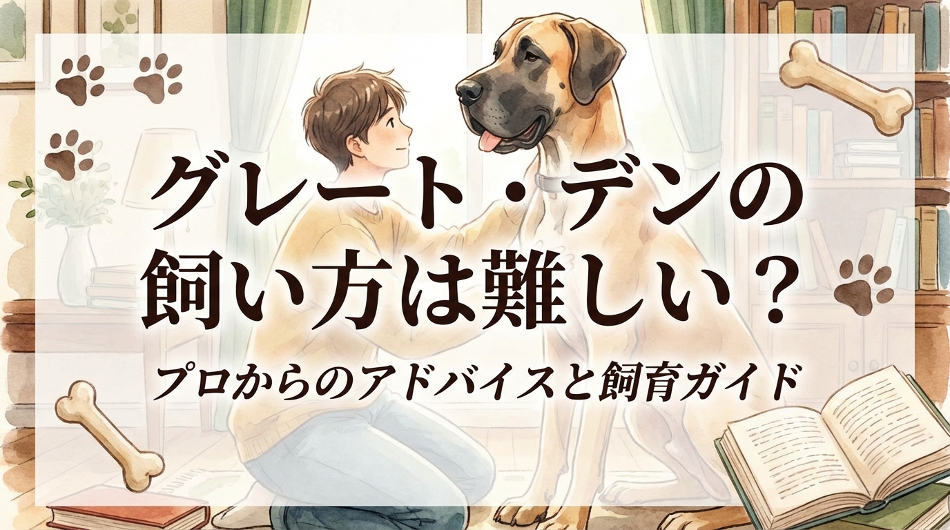 グレート・デンの飼い方は難しい？
