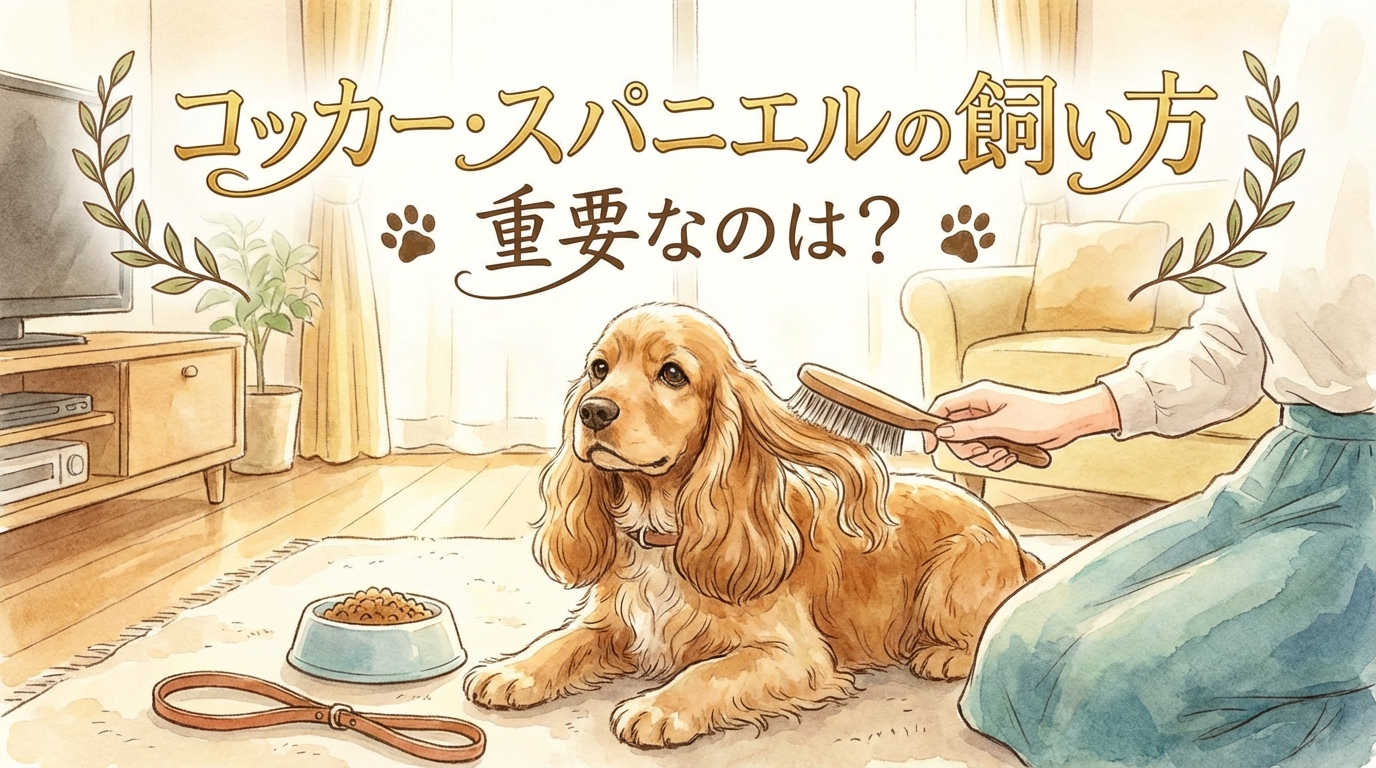 コッカー・スパニエルの飼い方で重要なのは？
