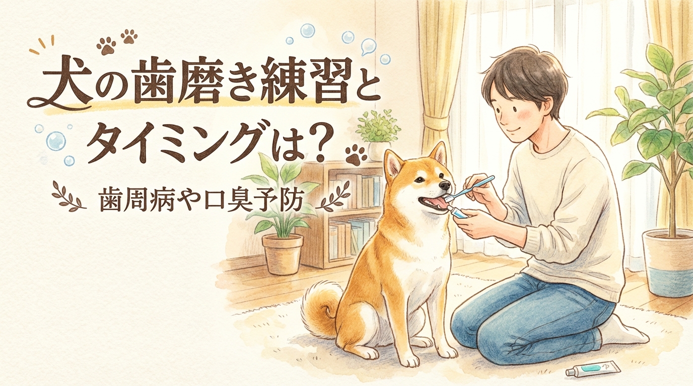 犬の歯磨き練習とタイミングは？歯周病や口臭予防