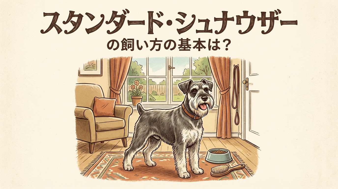 スタンダード・シュナウザーの飼い方の基本は?