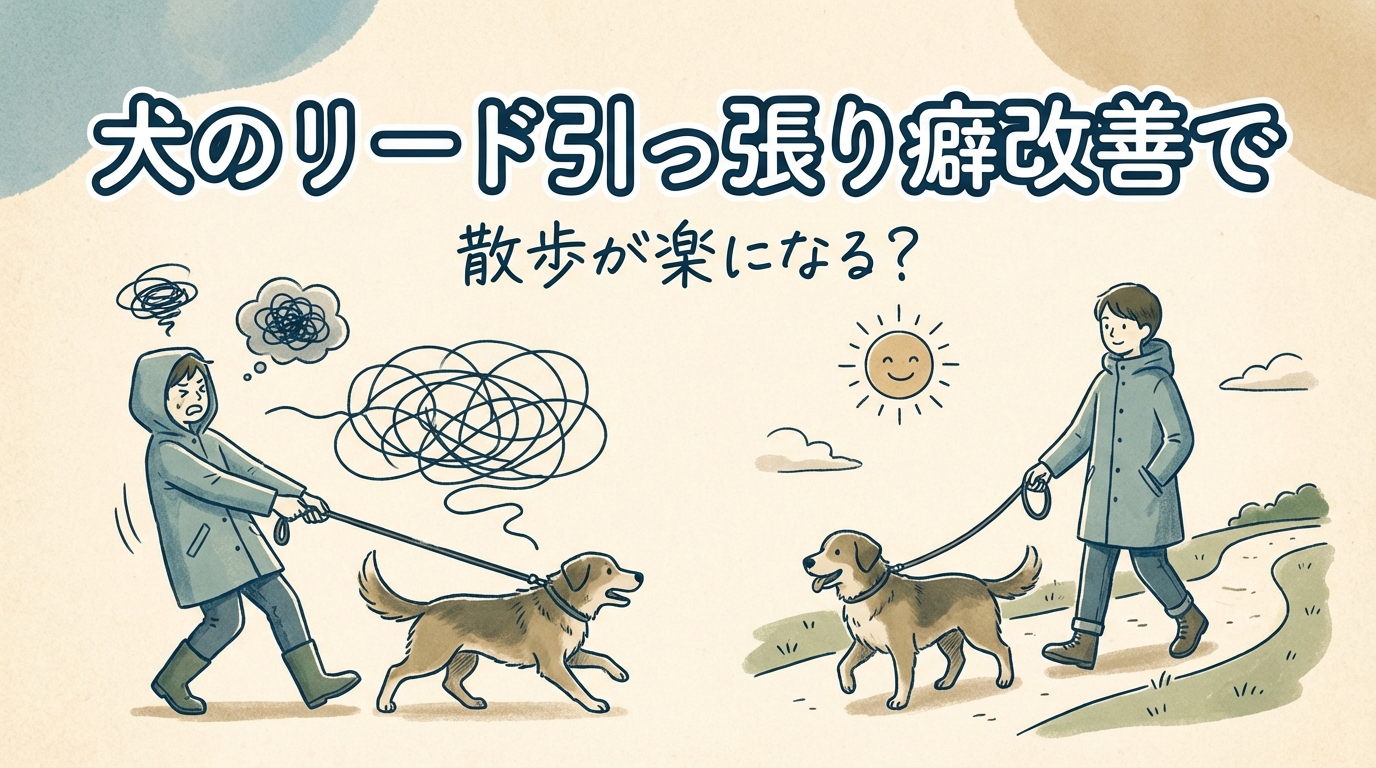 犬のリード引っ張り癖改善で散歩が楽になる?
