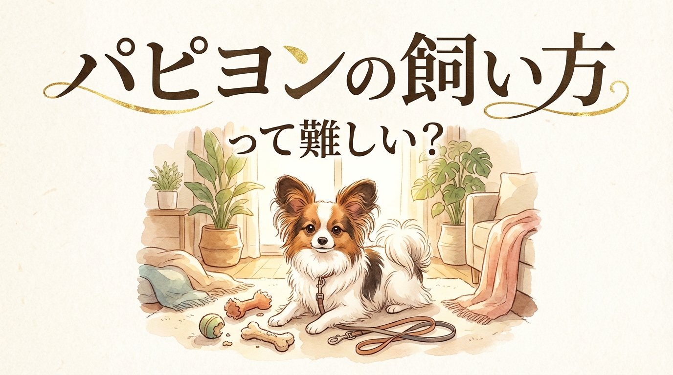 パピヨンの飼い方って難しい？