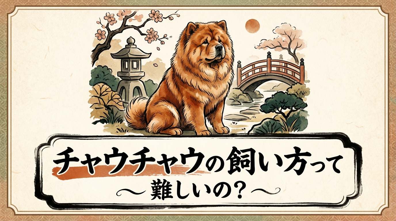 チャウチャウの飼い方って難しいの？