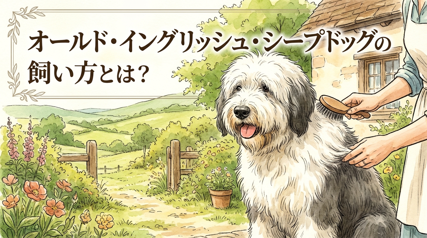 オールド・イングリッシュ・シープドッグの飼い方とは？