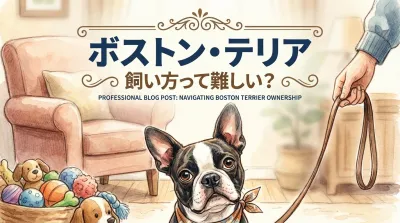 ボストン・テリア　飼い方って難しい？