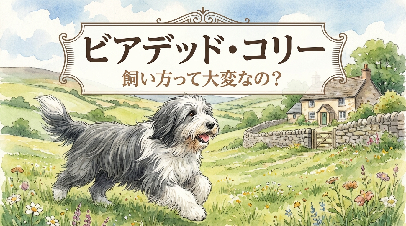 ビアデッド・コリー　飼い方って大変なの？