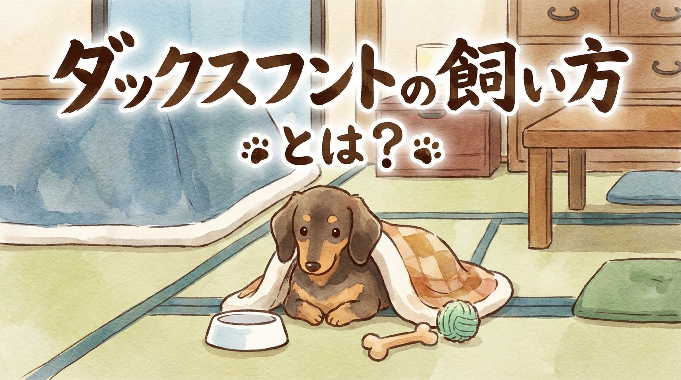 ダックスフントの飼い方とは？