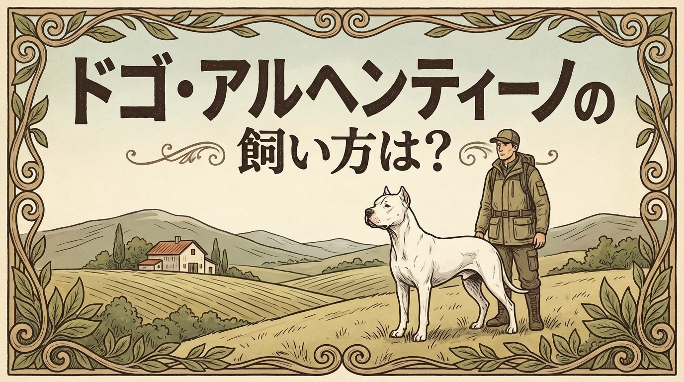 ドゴ・アルヘンティーノの飼い方は？