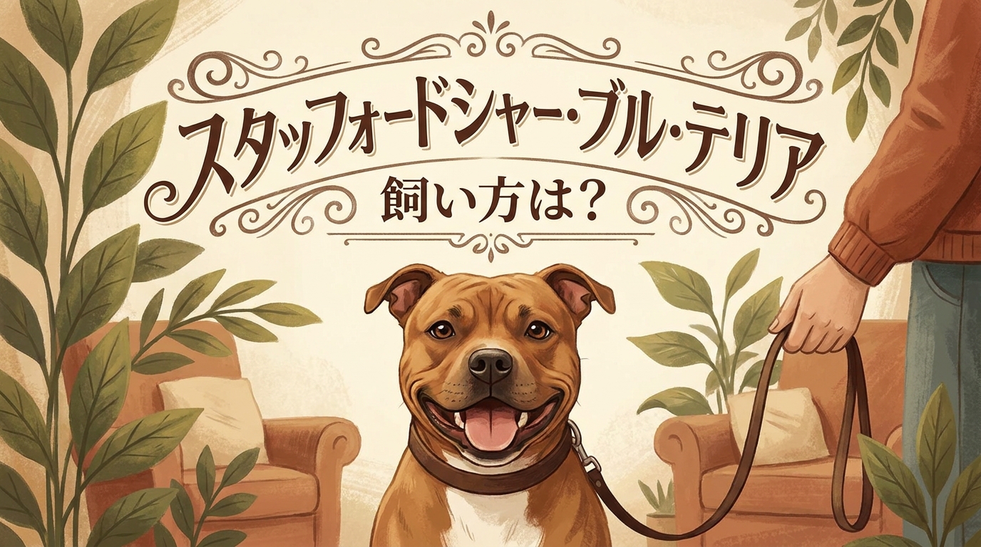 スタッフォードシャー・ブル・テリア 飼い方は？