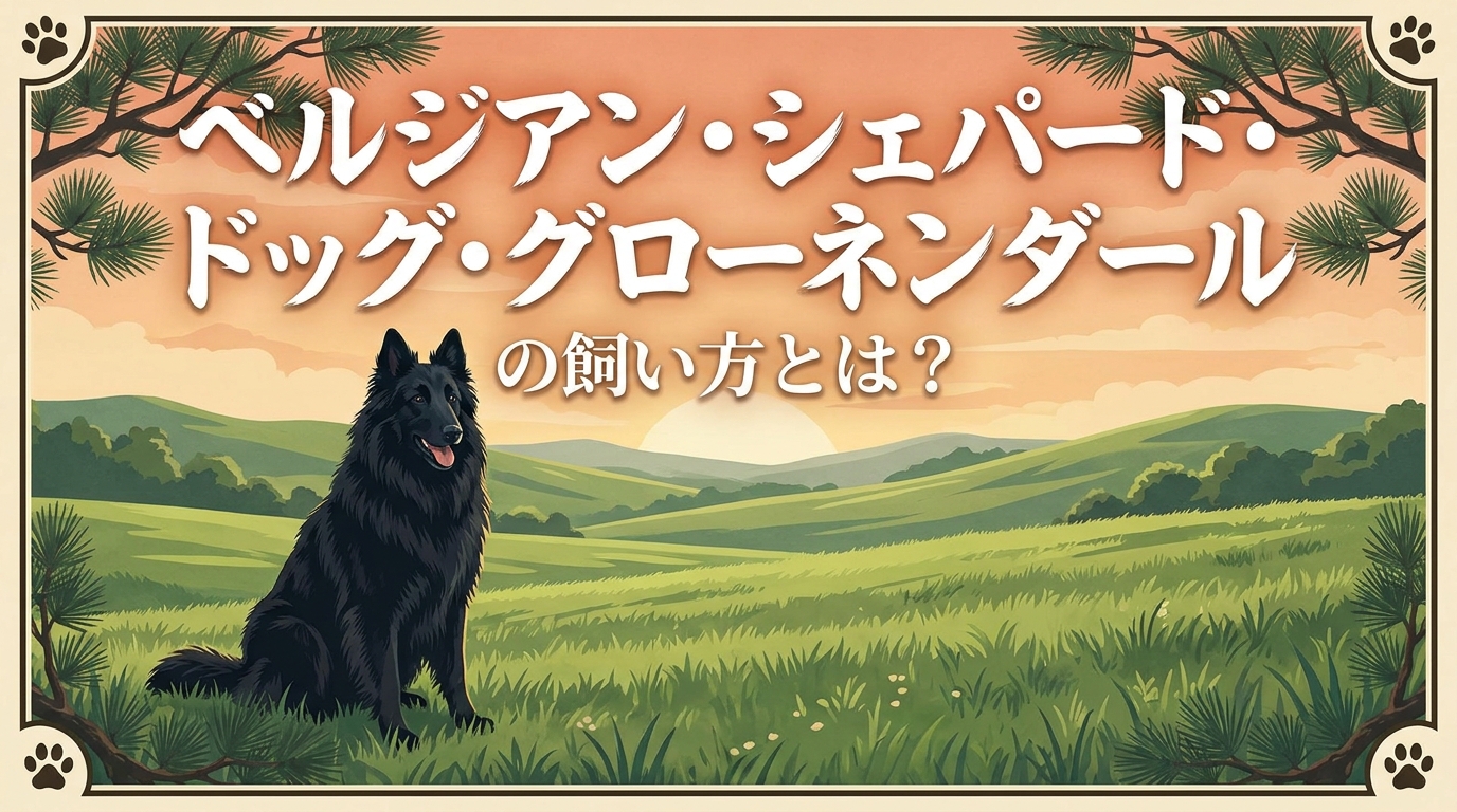 ベルジアン・シェパード・ドッグ・グローネンダールの飼い方とは?