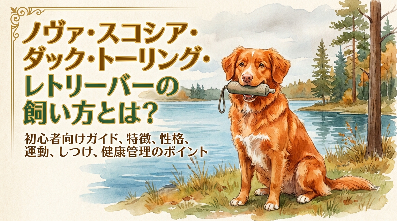 ノヴァ・スコシア・ダック・トーリング・レトリーバーの飼い方とは?