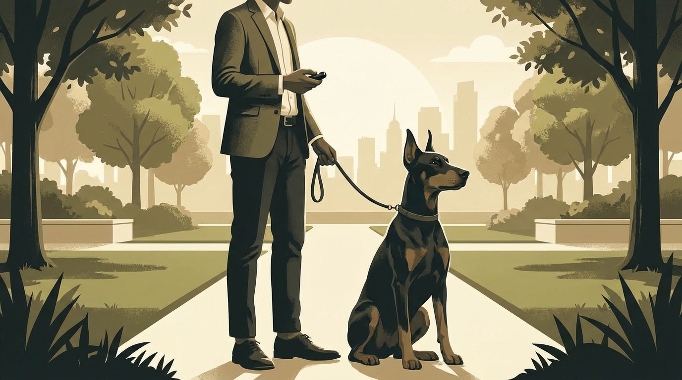 ドーベルマンと暮らすための具体的なトレーニングと管理方法