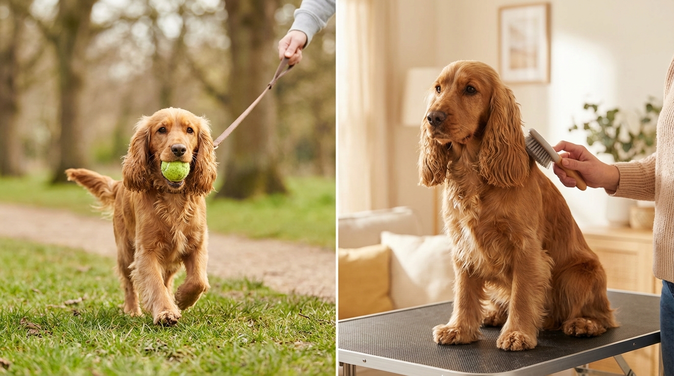 コッカー・スパニエルの飼い方は運動とケアが鍵