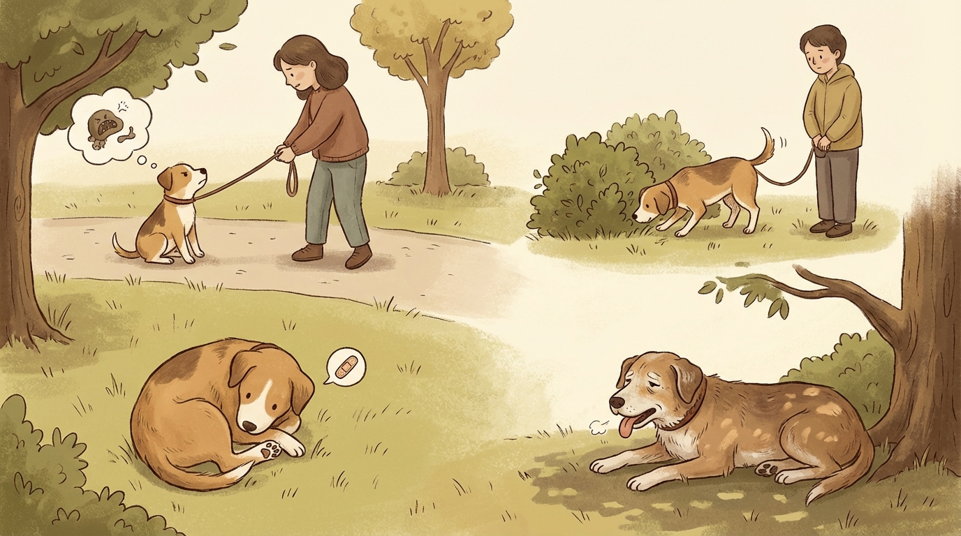 犬が歩かなくなる4つの主要な要因とそのメカニズム