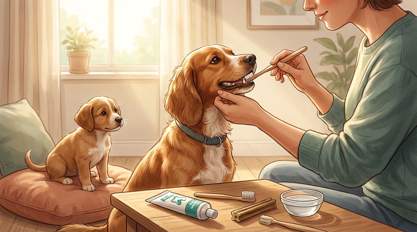 犬の歯磨きは早期の練習開始と毎日の継続が不可欠