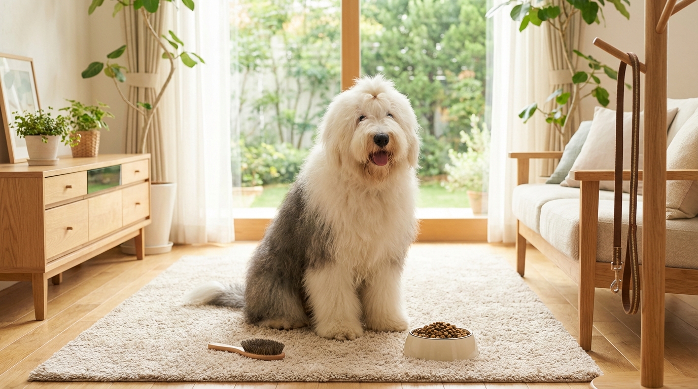 オールド・イングリッシュ・シープドッグを健康に育てるための基本原則