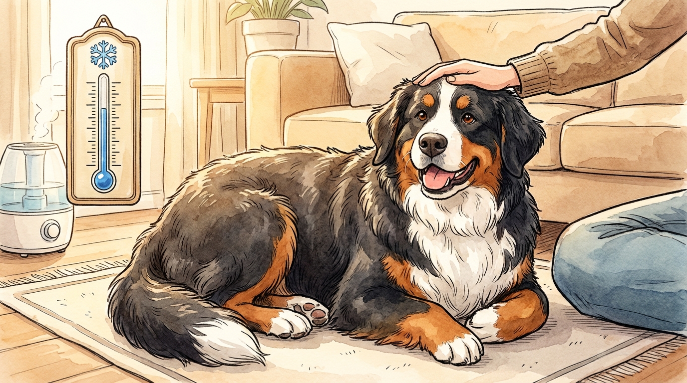 バーニーズ・マウンテン・ドッグは徹底した室内温度管理と褒めるしつけが不可欠