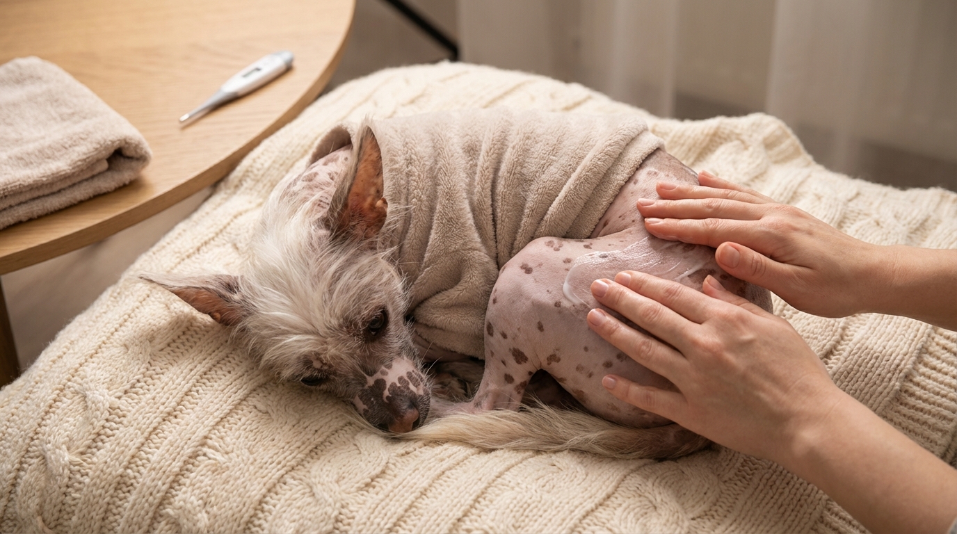 チャイニーズ・クレステッド・ドッグの飼い方は徹底した皮膚・温度管理と繊細な性格への配慮が重要です