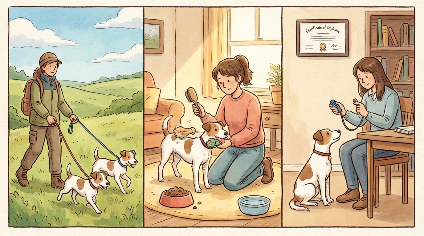 パーソン・ラッセル・テリアの飼育において最も重要な3つの柱